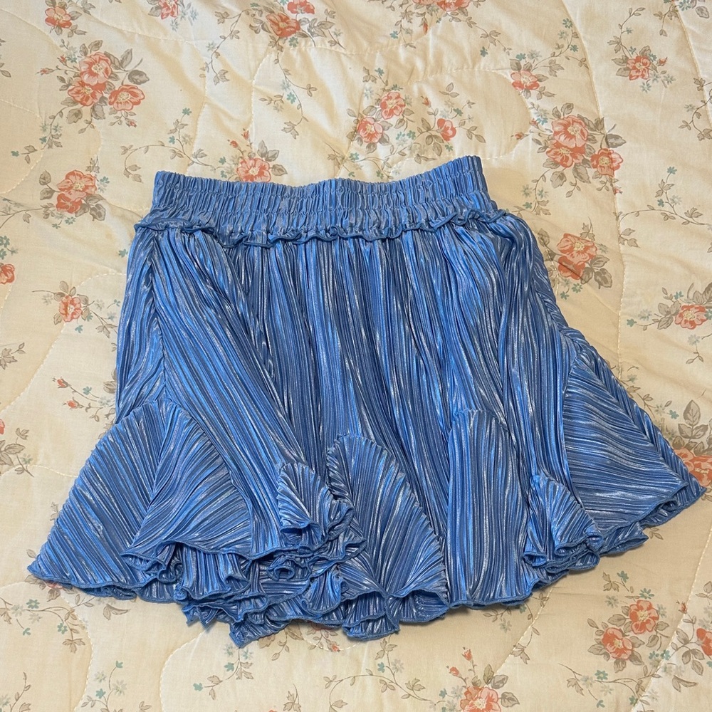 bishop + young Shimmering Blue Skirt
